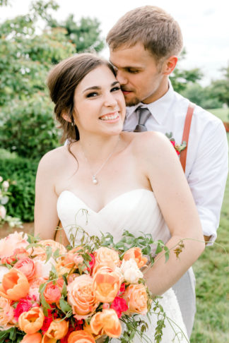 Coral Mint and Rose Gold wedding