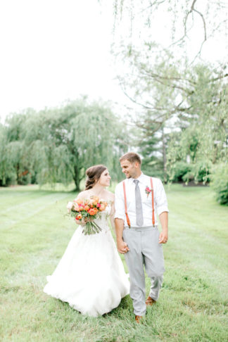 Coral Mint Rose Gold wedding theme