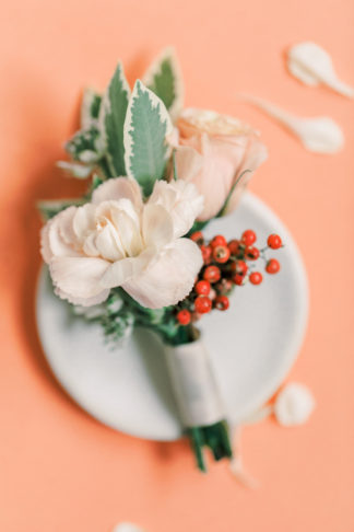 Living Coral, Blush and Gold Wedding Ideas 