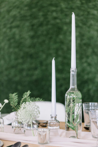 Minimalist Scandinavian greenery wedding inspiration