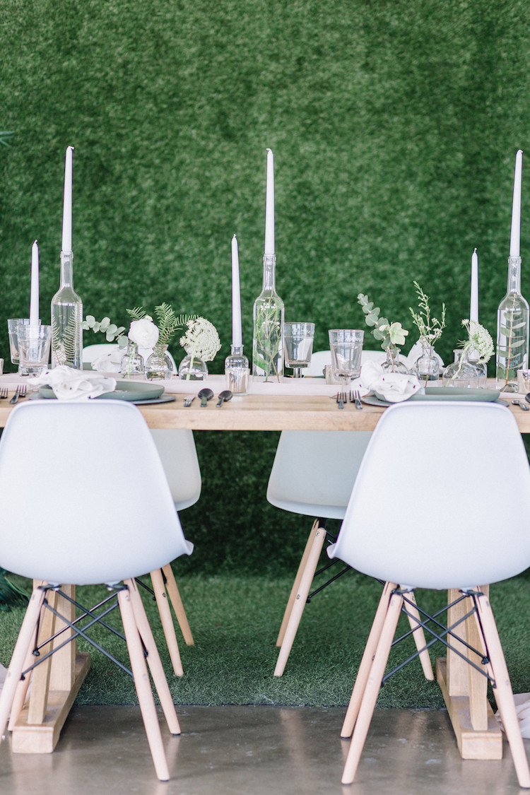 Minimalist Scandinavian greenery wedding inspiration