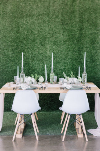 Minimalist Scandinavian greenery wedding inspiration