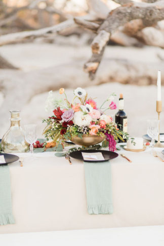 Bohemian Beach Wedding Table
