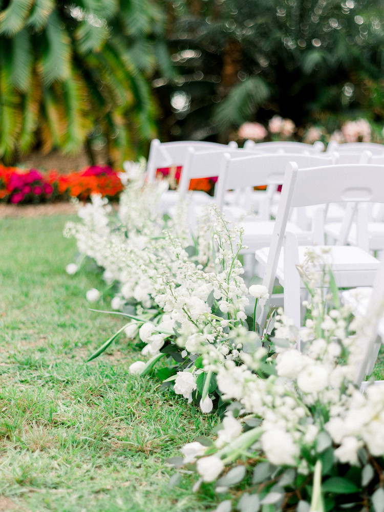 Beautifully Romantic Slate Blue + Blush Pink Spring Wedding