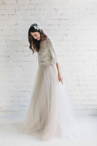 Beaded Lace Wedding Dress