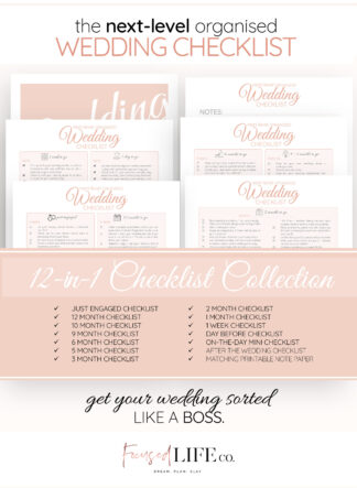 Plan a wedding checklist download