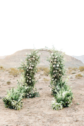 Romantic desert wedding Las Vegas
