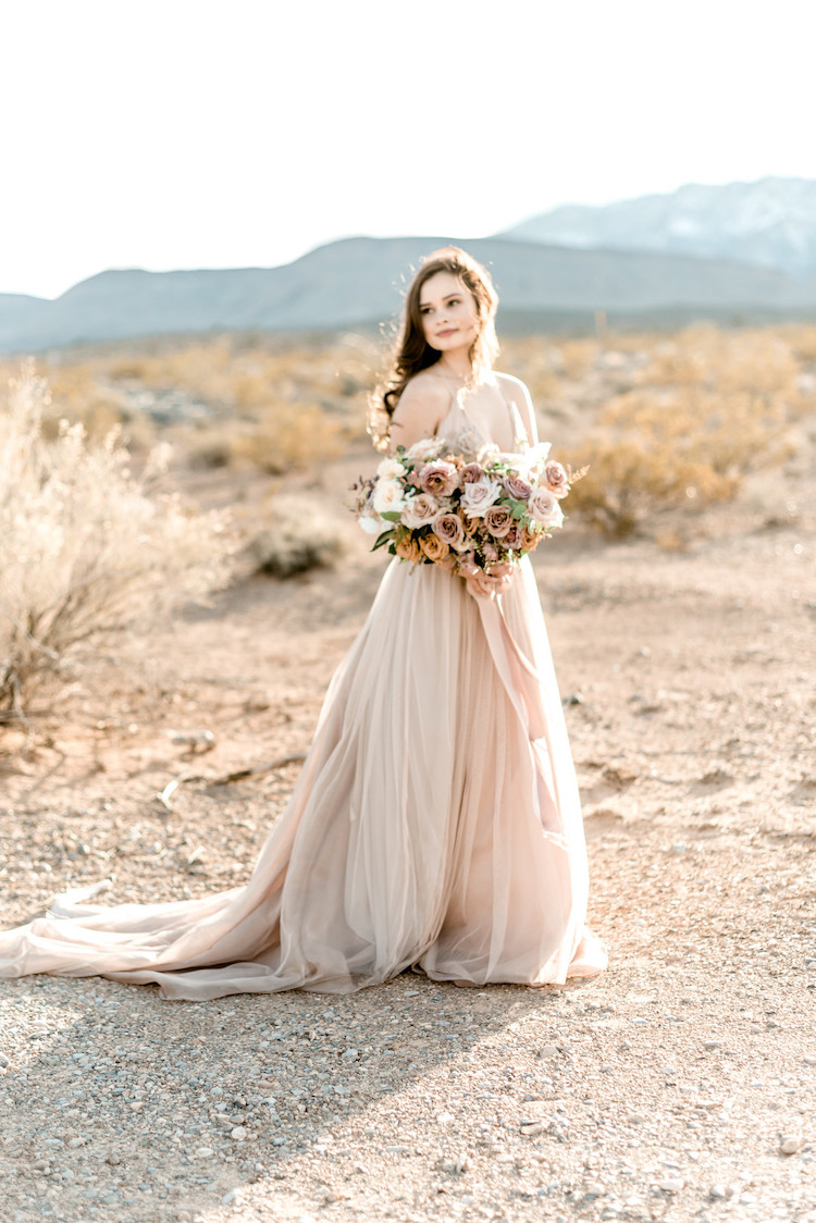 Romantic Intimate Desert Wedding Inspiration in Las Vegas 