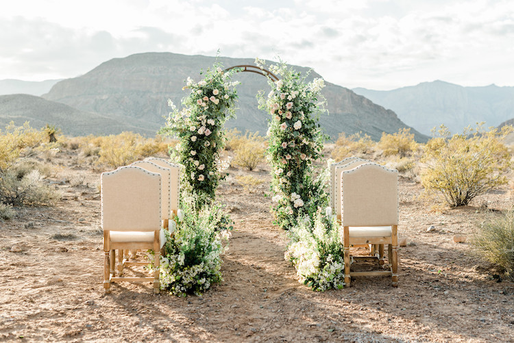 Romantic Intimate Desert Wedding Inspiration in Las Vegas