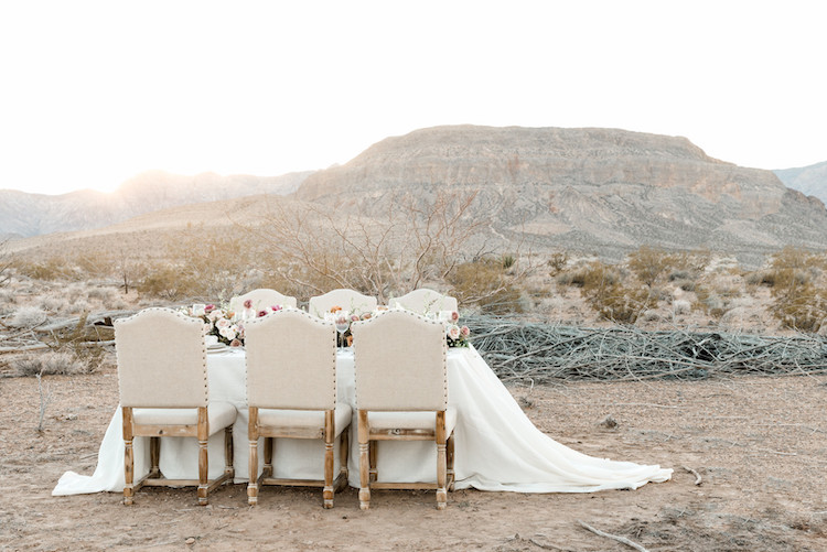 Romantic desert wedding Las Vegas