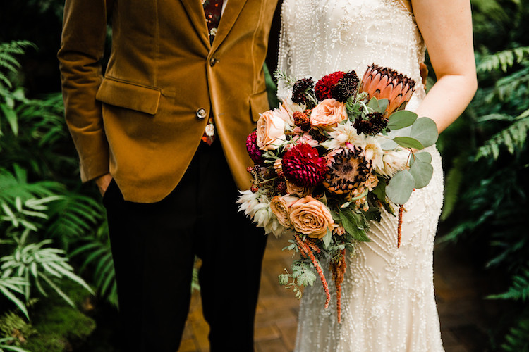 Moody 1920s Conservatory Wedding 