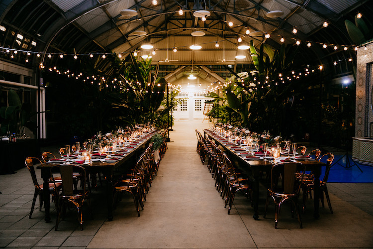 Moody 1920s Conservatory Wedding 