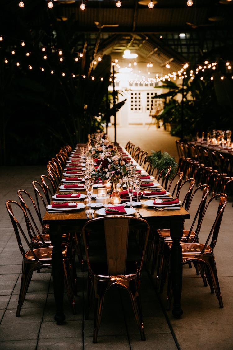 Moody 1920s Conservatory Wedding 