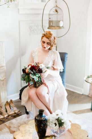 Moody 1920s Conservatory Wedding 