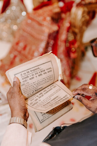 Red and Gold Indian Western Wedding