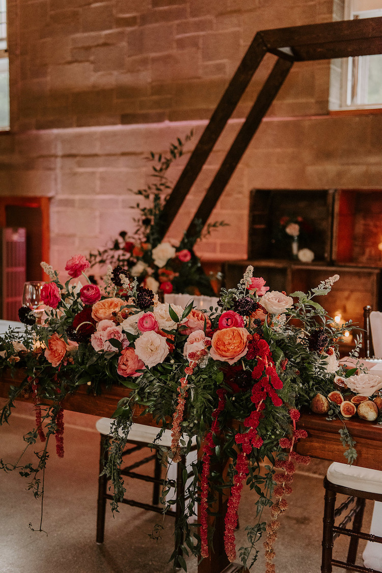 Red and Gold Indian Western Wedding