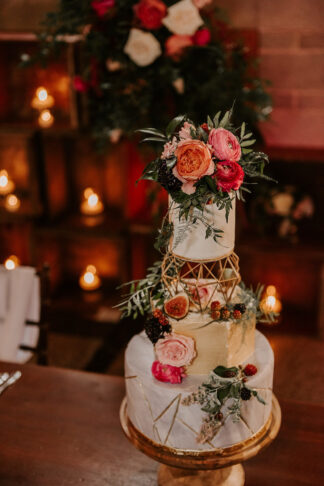 Red and Gold Indian Western Wedding