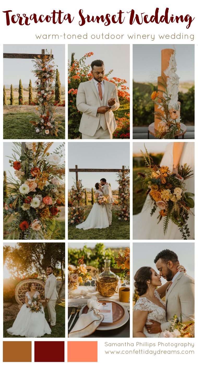 Rustic Orange Wedding Theme