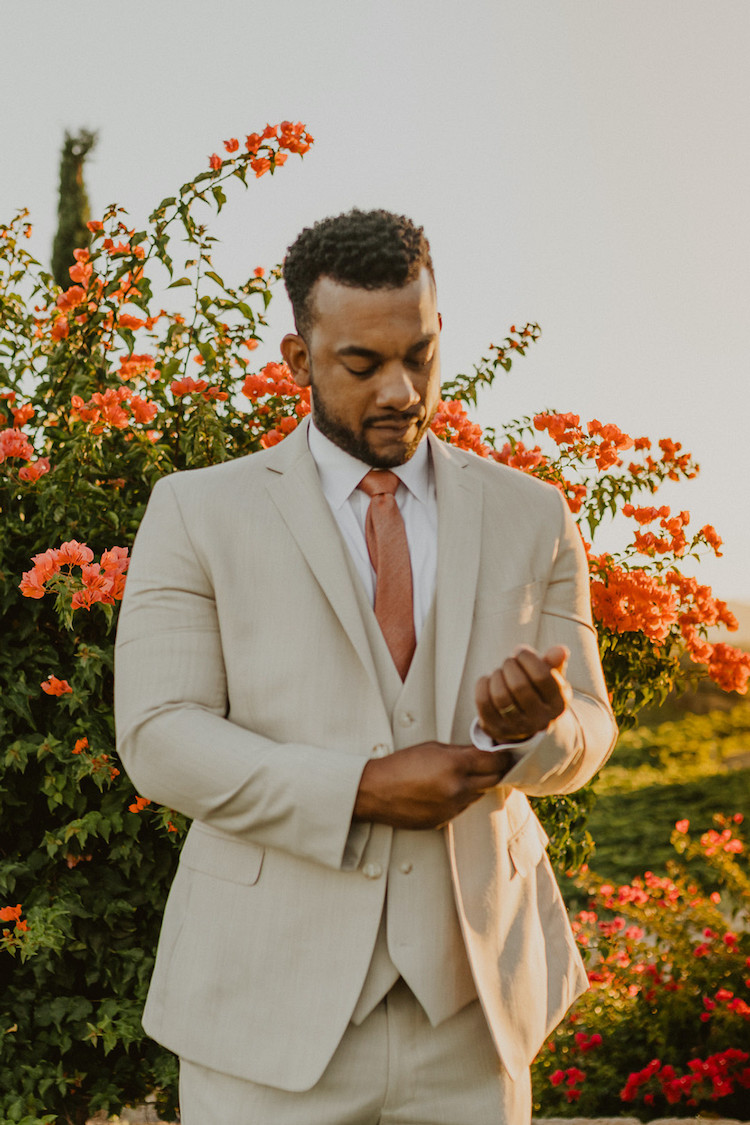 Rust Terracotta + Burnt Orange Sunset Wedding at Callaway Winery