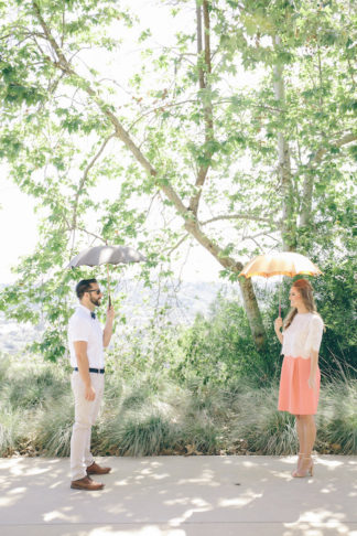 60s Inspired Pastel Engagement Photo Shoot - Pic: Taylor Abeel Photography