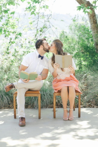 60s Inspired Pastel Engagement Photo Shoot - Pic: Taylor Abeel Photography