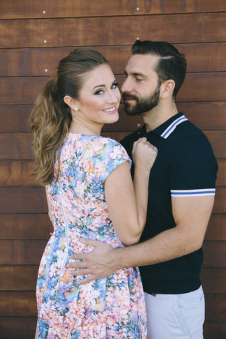 60s Inspired Pastel Engagement Photo Shoot - Pic: Taylor Abeel Photography