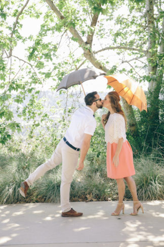 60s Inspired Pastel Engagement Photo Shoot - Pic: Taylor Abeel Photography