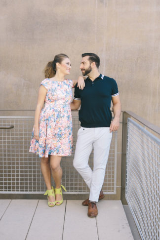 60s Inspired Pastel Engagement Photo Shoot - Pic: Taylor Abeel Photography