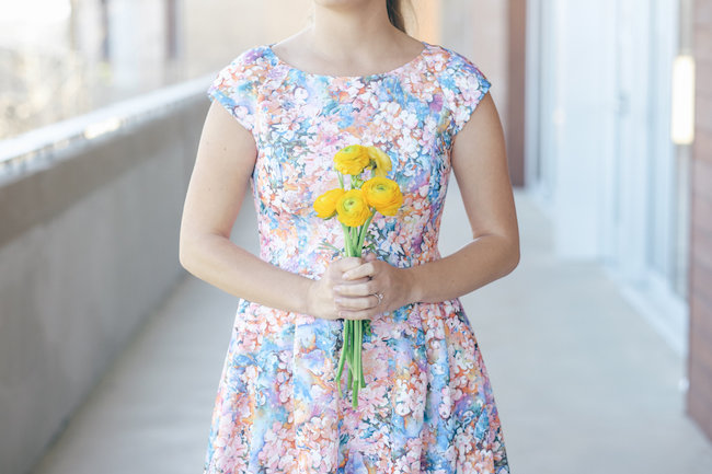 60s Inspired Pastel Engagement Photo Shoot - Pic: Taylor Abeel Photography