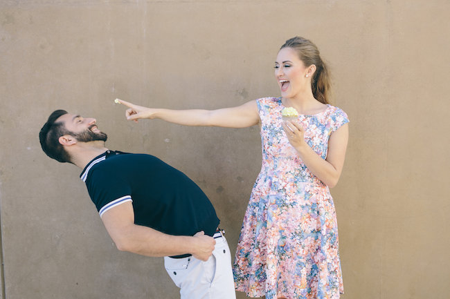 60s Inspired Pastel Engagement Photo Shoot - Pic: Taylor Abeel Photography