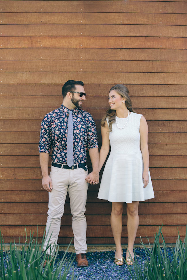 60s Inspired Pastel Engagement Photo Shoot - Pic: Taylor Abeel Photography