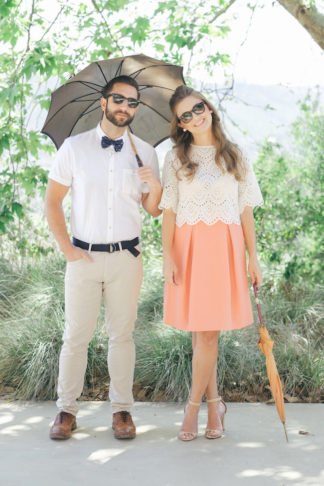 60s Inspired Pastel Engagement Photo Shoot - Pic: Taylor Abeel Photography