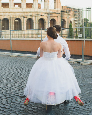 Audrey Hepburn Roman Holiday Italy Elopement - Rochelle Cheever Photography 