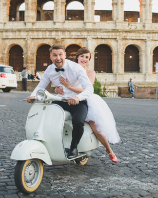 Audrey Hepburn Roman Holiday Italy Elopement - Rochelle Cheever Photography 