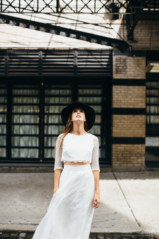 A French Girl in New York: Aurelia Hoang Wedding Gowns. Photographed by Jean-Laurent Gaudy