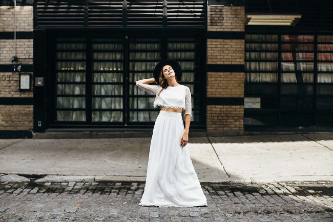 A French Girl in New York: Aurelia Hoang Wedding Gowns. Photographed by Jean-Laurent Gaudy