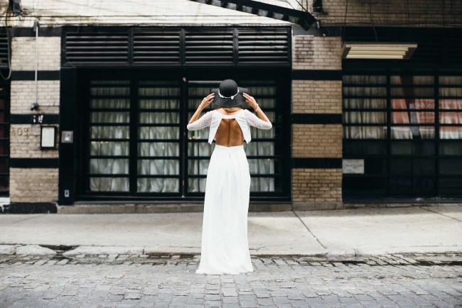 A French Girl in New York: Aurelia Hoang Wedding Gowns. Photographed by Jean-Laurent Gaudy