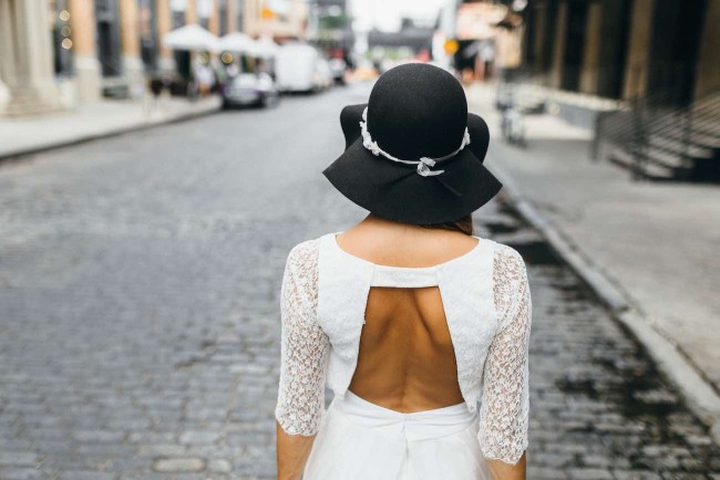 A French Girl in New York: Aurelia Hoang Wedding Gowns. Photographed by Jean-Laurent Gaudy