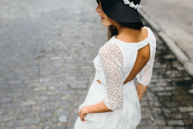 A French Girl in New York: Aurelia Hoang Wedding Gowns. Photographed by Jean-Laurent Gaudy