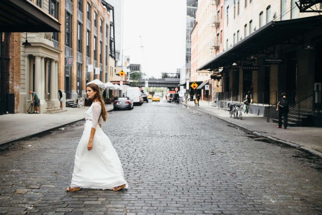 A French Girl in New York: Aurelia Hoang Wedding Gowns. Photographed by Jean-Laurent Gaudy