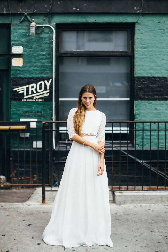 A French Girl in New York: Aurelia Hoang Wedding Gowns. Photographed by Jean-Laurent Gaudy