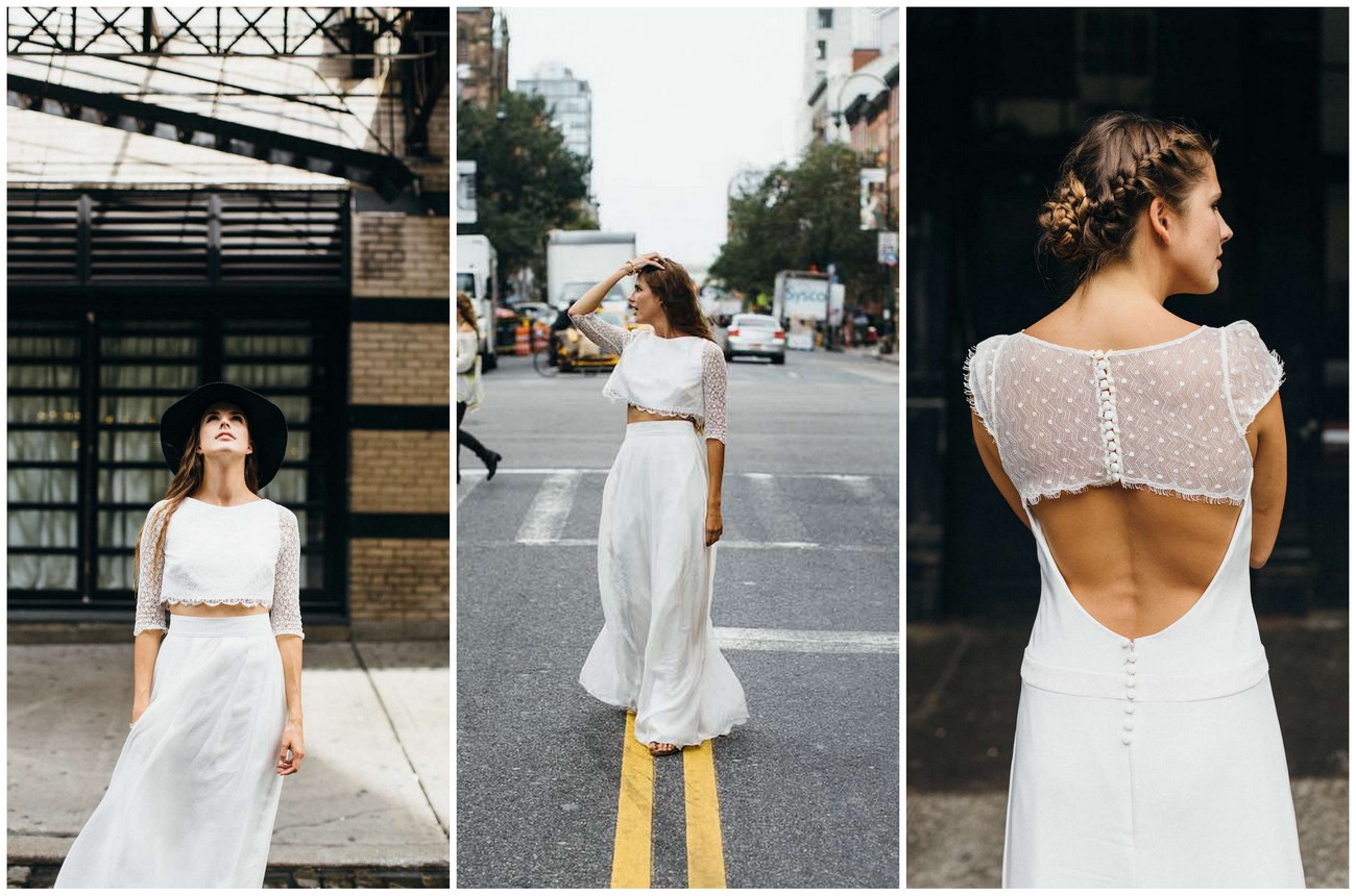 Possibly the Most Epic Selection of Two Piece Wedding Dress Bridal