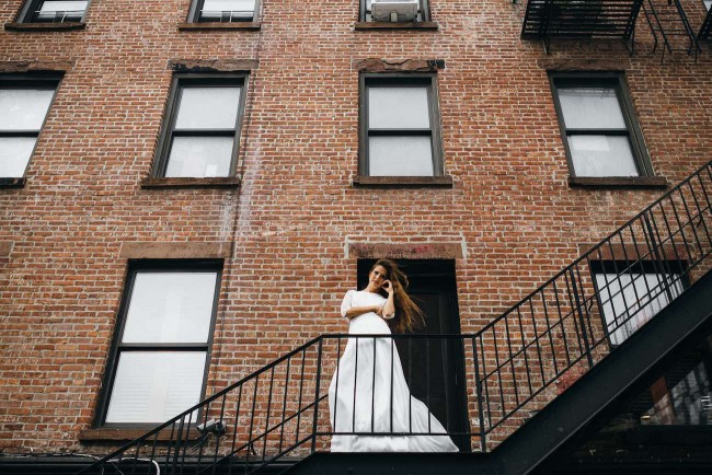 A French Girl in New York: Aurelia Hoang Wedding Gowns. Photographed by Jean-Laurent Gaudy