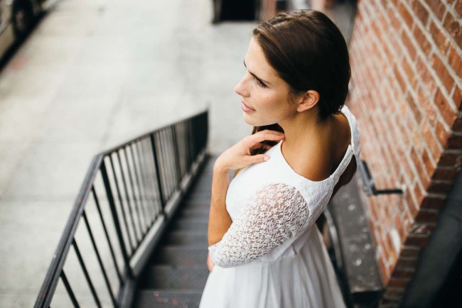 A French Girl in New York: Aurelia Hoang Wedding Gowns. Photographed by Jean-Laurent Gaudy