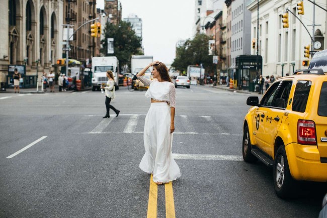 A French Girl in New York: Aurelia Hoang Wedding Gowns. Photographed by Jean-Laurent Gaudy