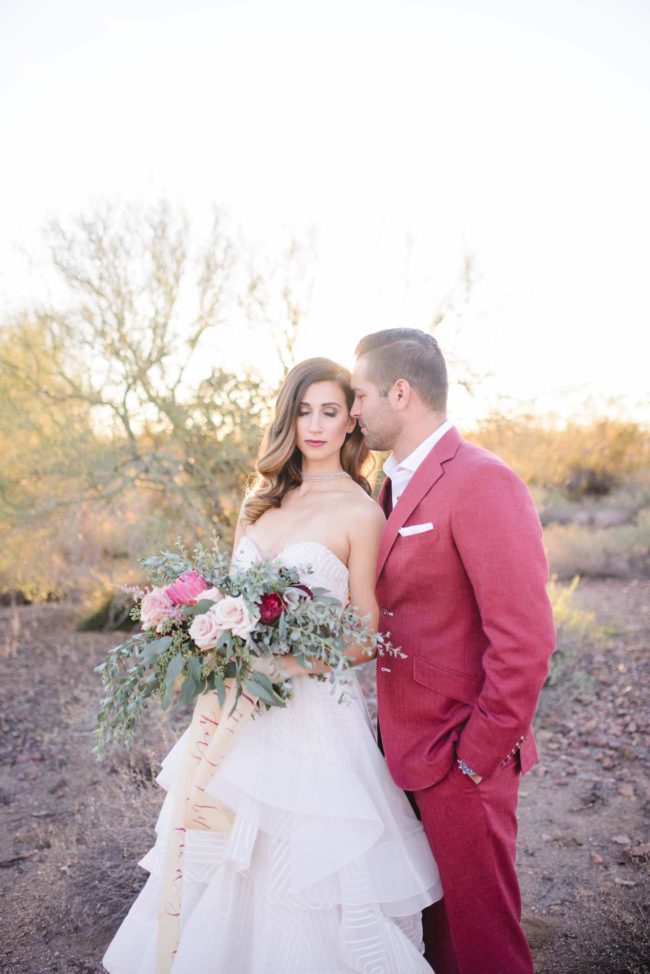 Berry Blush Desert Wedding - Marisa Belle photography