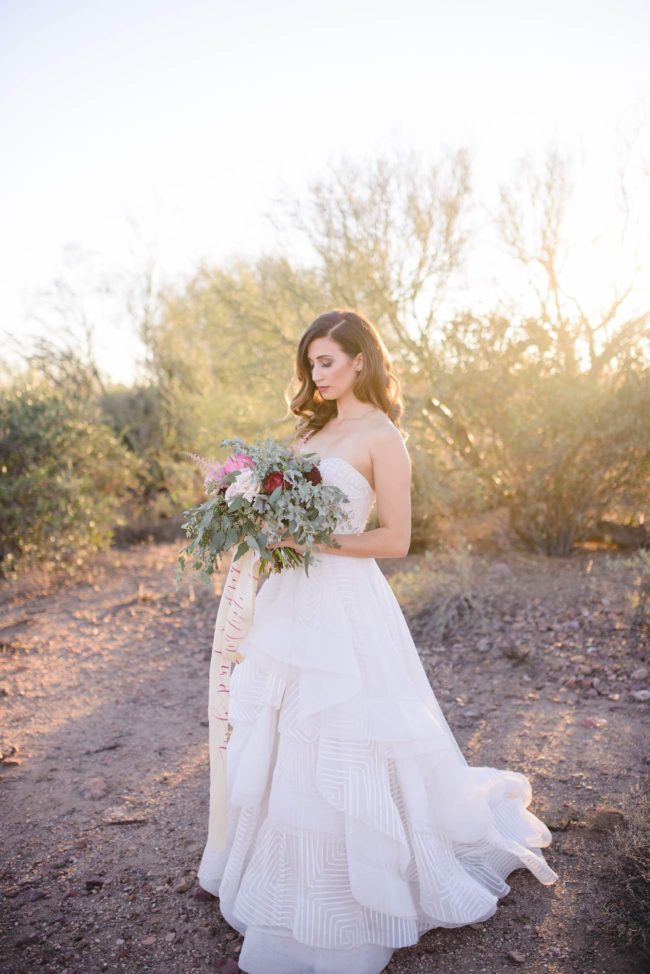 Berry + Blush Desert Wedding with Calligraphy Details {Marisa Belle ...