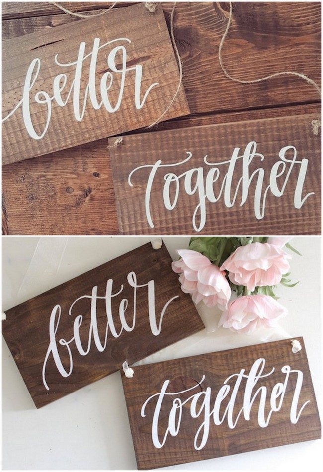 Always and Forever Mr and Mrs Signs. See 20 more cute and creative ideas here: https://confettidaydreams.com/mr-and-mrs-signs/