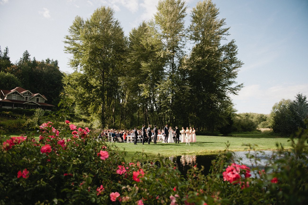 Blush Gold White Outdoor Seattle Wedding 3