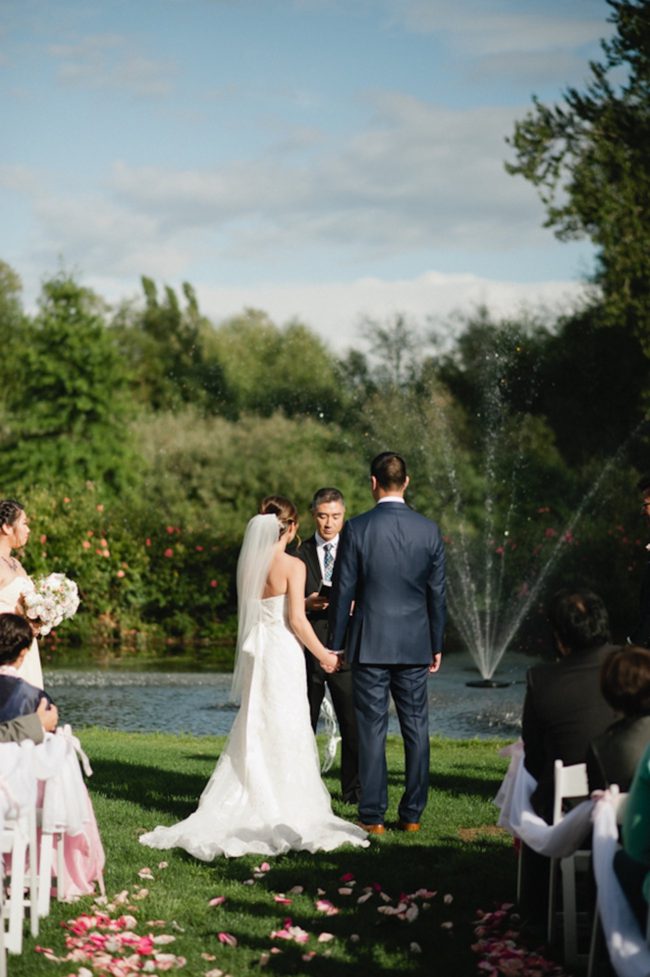 Blush Gold White Outdoor Seattle Wedding 48